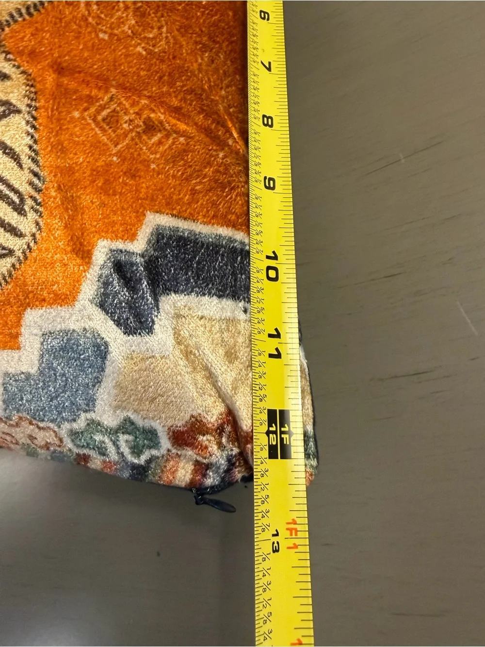 Creative Co-op Cotton Velvet Tiger Pattern Lumbar Decorative Throw Accent Pillow